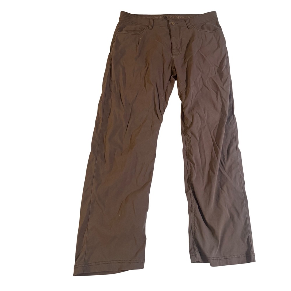 Prana Zion Slim Fit Pants Mens 34x30 Brown Hiking Climbing Outdoor Performance